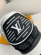 Louis Vuitton LV Trainer Sneaker Denim Monogram Black Diamond