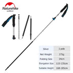 Naturehike Folding Trekking Poles - Adjustable Aluminum Hiking Sticks