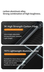 Climbing Sticks Ultralight Outdoor Folding Trekking Poles