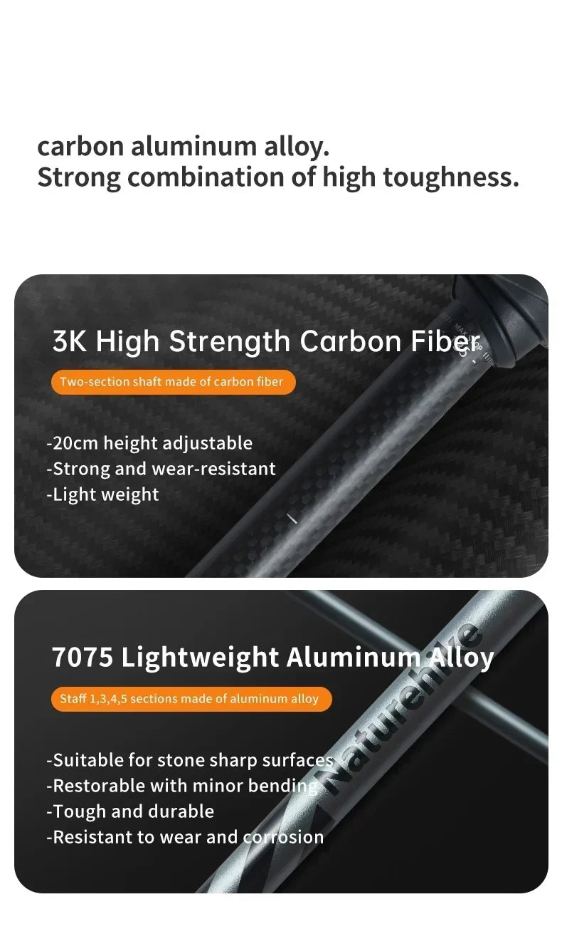Climbing Sticks Ultralight Outdoor Folding Trekking Poles