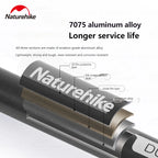 Naturehike ST03 Trekking Pole 62-135cm Outdoor Aluminum Alloy Climbing Rod External Lock 3 Sections Telescopic Hiking Equipment