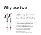 Trekking Poles Carbon Fiber Climbing Stick