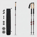 Naturehike Carbon Fibre Trekking Poles – Collapsible Lightweight Hiking Sticks (Pair)