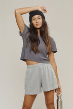 Carmen Mesh Cropped Tee