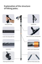 Climbing Sticks Ultralight Outdoor Folding Trekking Poles