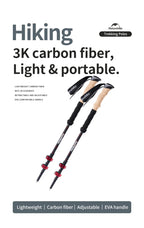 Trekking Poles Carbon Fiber Climbing Stick
