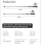 Climbing Sticks Ultralight Outdoor Folding Trekking Poles