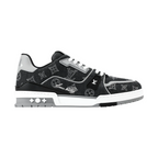 Louis Vuitton Denim & Calf Leather Black Trainer Sneakers