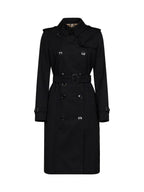 Burberry Kensington Trench Coat — Black