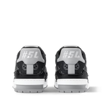 Louis Vuitton Denim & Calf Leather Black Trainer Sneakers