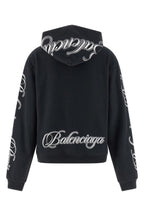 Balenciaga Cursive Embroidered Hoodie Women