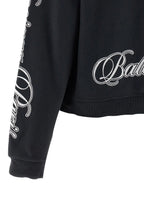 Balenciaga Cursive Embroidered Hoodie Women