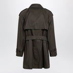 Burberry - Leadenham mid-length gabardine trench coat in brown