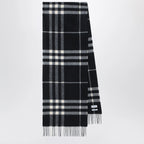 Burberry - Black Check cashmere scarf