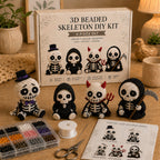 💀 3D Beaded Skeleton DIY Kit