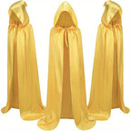 Halloween Costumes - Halloween Cape Cloak for Adults 59 Inch Gothic Death Costume Robe | Vampire Grim Reaper