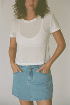 Atlas Denim Mini Skirt