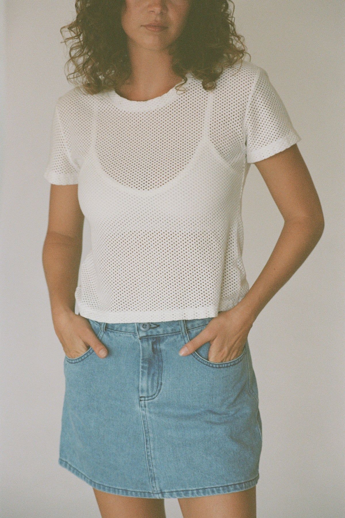 Atlas Denim Mini Skirt