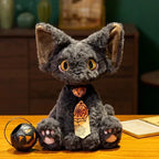 Spooky Black Cat Witch Plush Toys for Halloween Fun