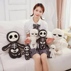 Chilling Skeleton and Mysterious Mummy Halloween Plush Toys