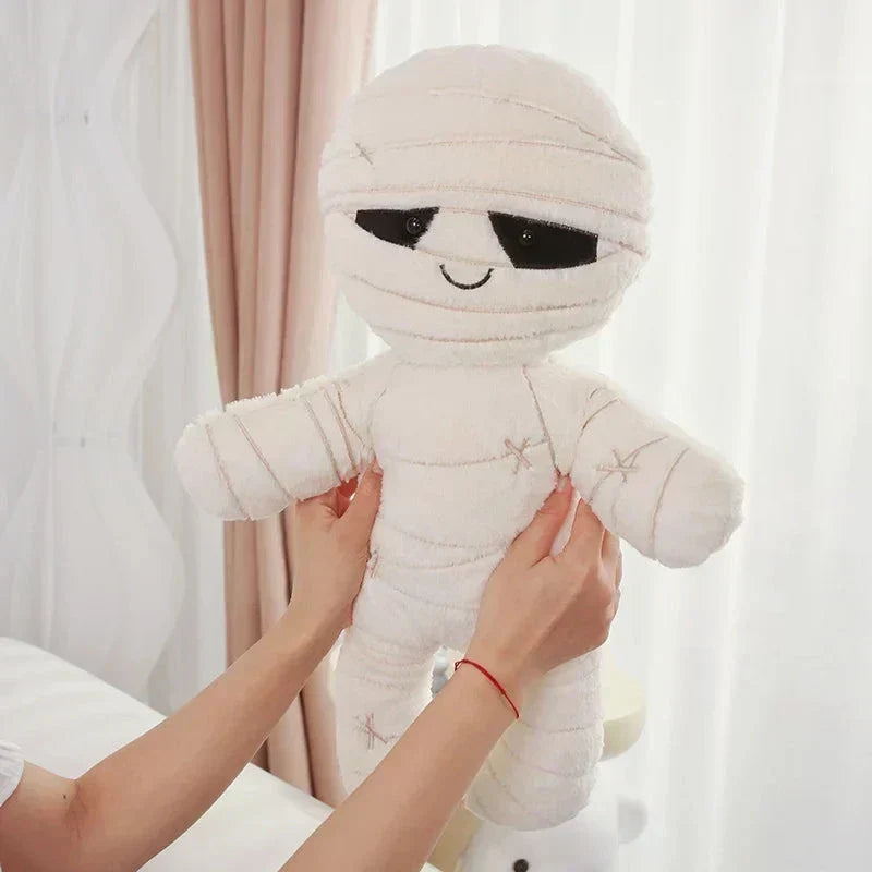 Chilling Skeleton and Mysterious Mummy Halloween Plush Toys