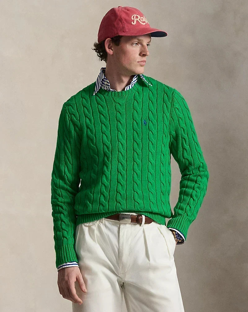 Polo Ralph Lauren — Cable-Knit Cotton Sweater