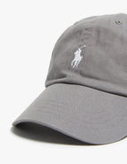 Cotton Chino Baseball Cap - Perfect Grey/White