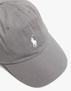 Cotton Chino Baseball Cap - Perfect Grey/White