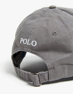 Cotton Chino Baseball Cap - Perfect Grey/White